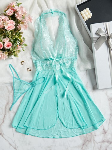 Sexy Women's Lingerie Set Slip Dress Babydoll Lace Underwear Sleepwear Nightwear - Picture 33 of 38