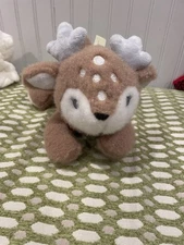 MTY International 8" My 1st Easter Deer Baby Rattle 2022 Stuffed Animal Plush