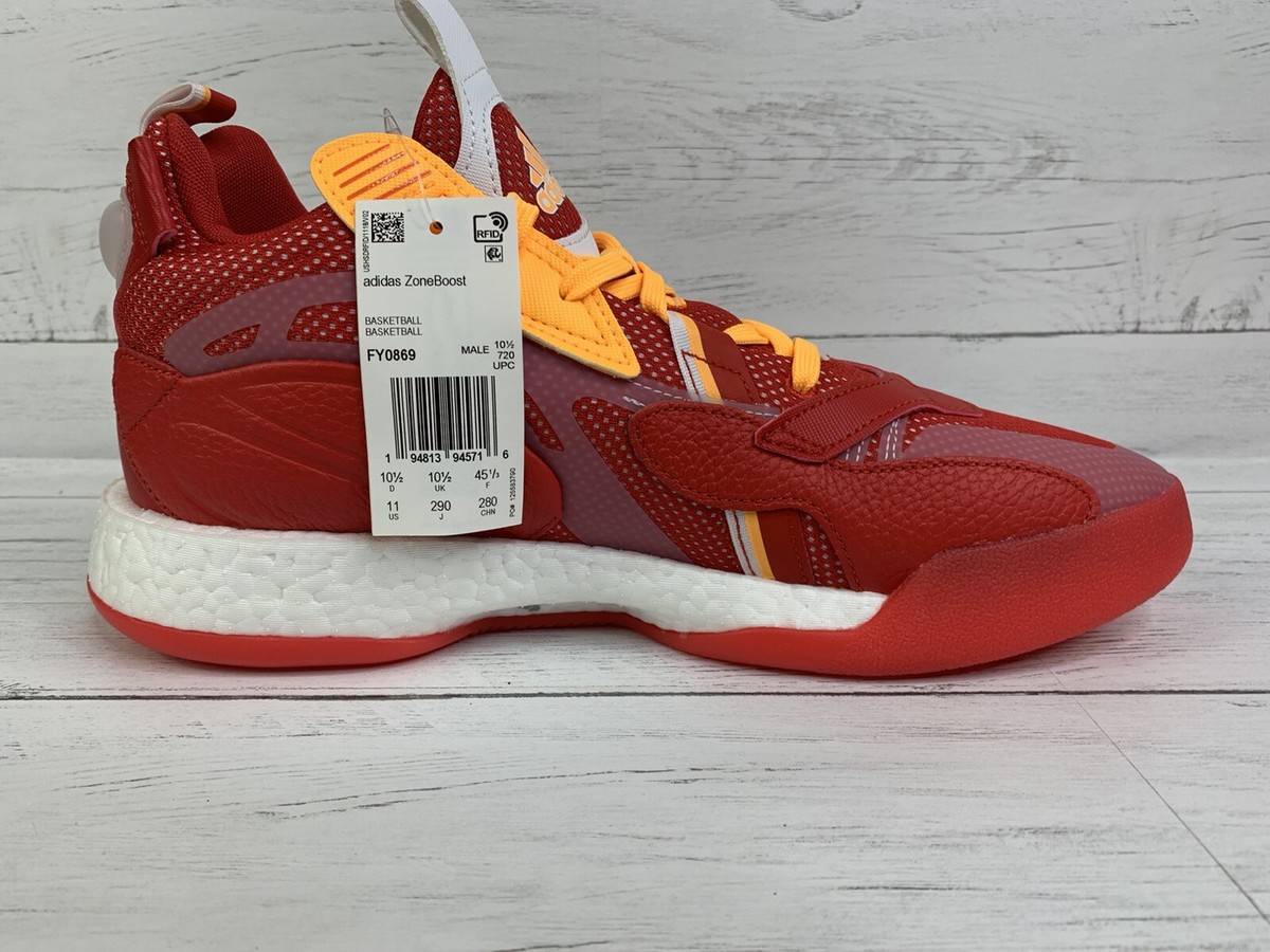 Adidas Zoneboost Team Collegiate Red ATL Basketball Sz 8.5 Sneakers FY0869 Adidas ZoneBoost Collegiate Red Atlanta Hawks | Mercari main image 2