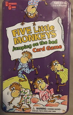 Five Little Monkeys Jumping On The Bed Card Game  University Games