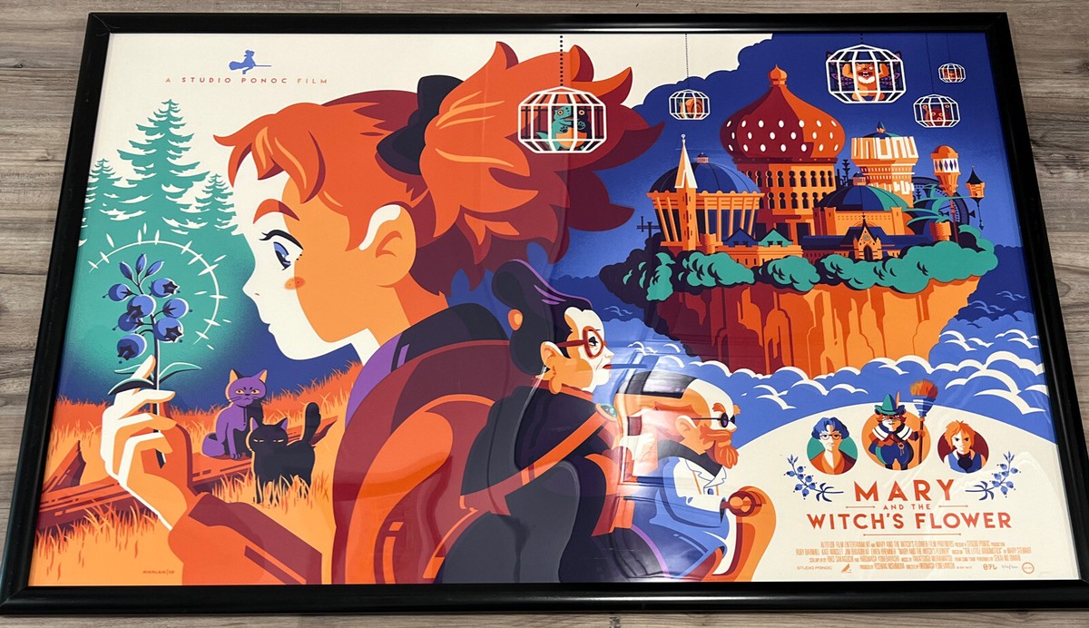 ランドバイソン　ポスター MONDO Mary and The Witch's Flower By Tom Whalen Poster 24 X 36 IN