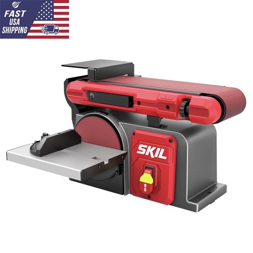 4.5 Amp Belt and Disc Combination Sander Two-In-One Sanding Station Powerful US