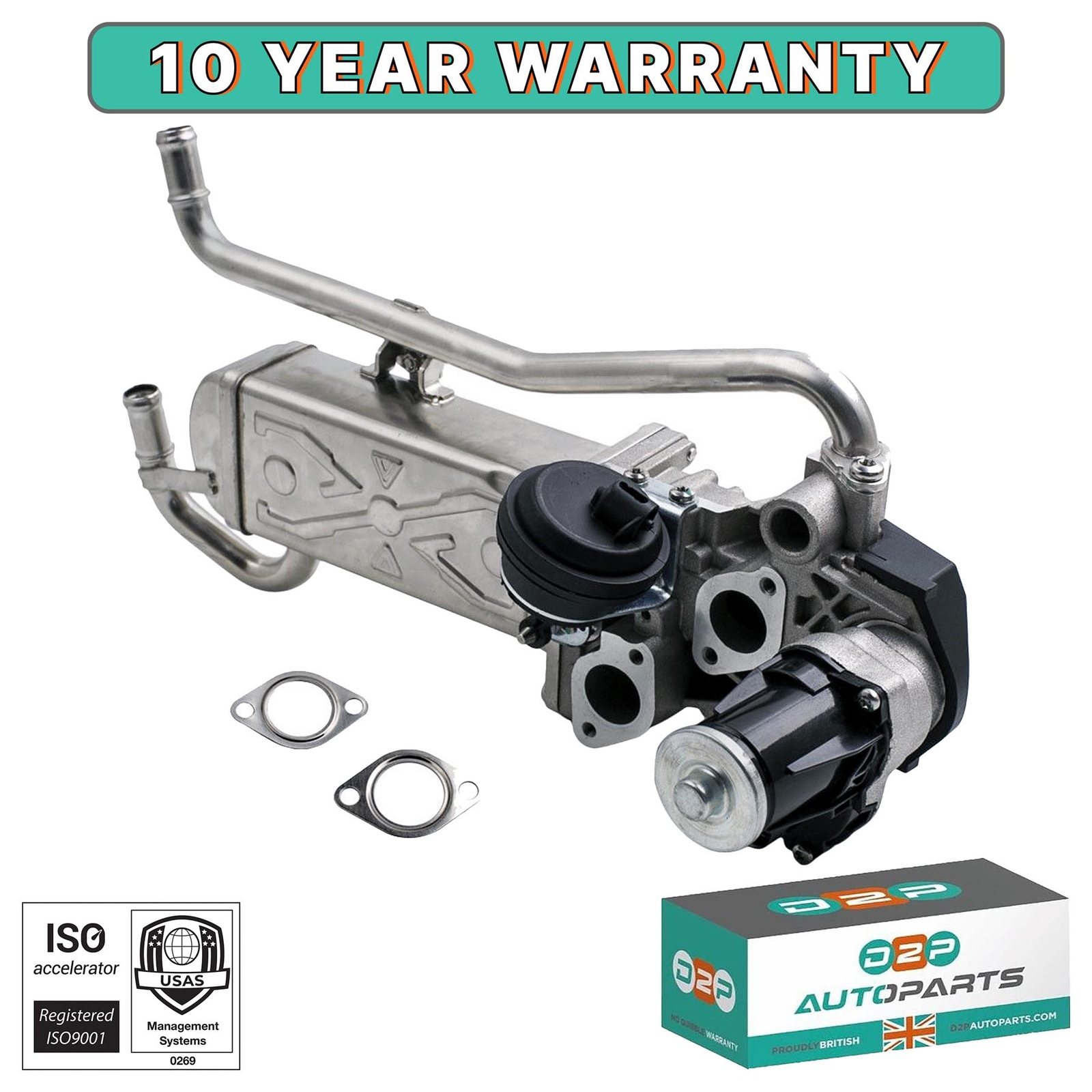EGR VALVE & COOLER FOR SKODA FABIA MK2 ROOMSTER 1.2 TDI 03P131512D, 03P131512E