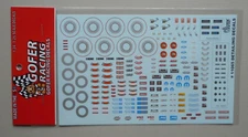 DETAILING DECALS 1:24 1:25 GOFER RACING DECALS 11065