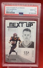 2020 Panini Playbook #NU-1 Joe Burrow RC PSA 10 Gem-Mt Next Up Bengals MVP