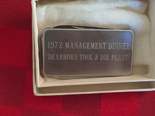 ADVERTISING MONEY CLIP & FOLDING KNIFE DEARBORN TOOL & DIE PLANT - IMPERIAL