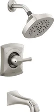 Delta Pierce Tub/Shower Trim w/ Valve Brushed Nickel-Certified Refurbished