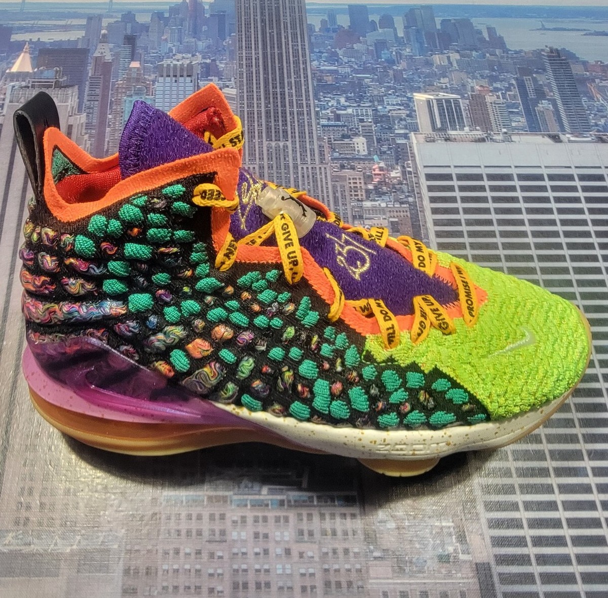 Nike LeBron XVII 17 WTW What The GS Grade School Size 6Y CJ2515