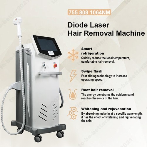 755nm 808nm 1064nm Dioden Laser Körper Haar Abbau Permanente Hautpflege Maschine