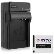 Batterie NB-8L NB8L + Chargeur pour Canon PowerShot A3100 IS, A3150 IS