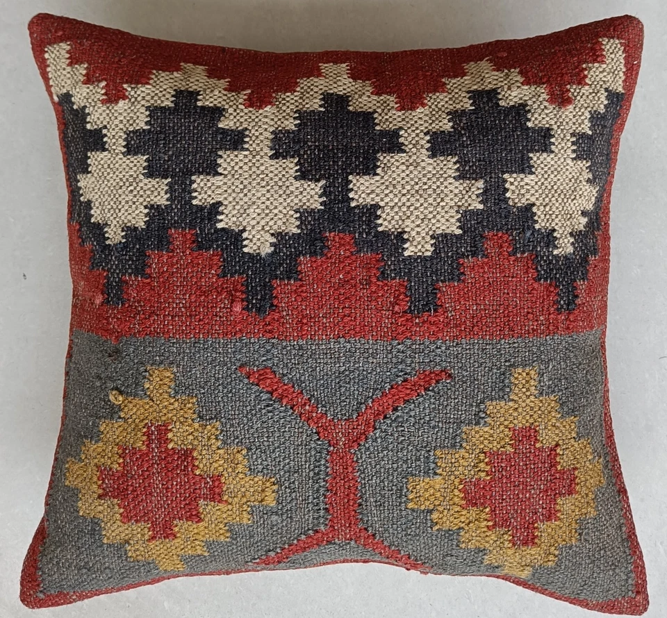 4 Pcs 100% Nature Jute Cushion Cover 18" Inche Handmade Kilim Pillow Cover Throw - Image 4 of 4