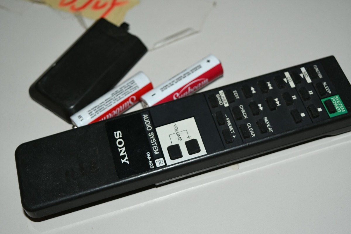 Sony RM-S22 Original Audio FH-G50 HCD-H595 MHC-501 Remote Tested W