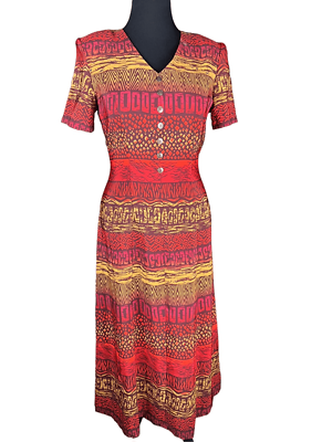 short aztec dress Altar'd State Size M Dress Aztec Western Fit Flare Short