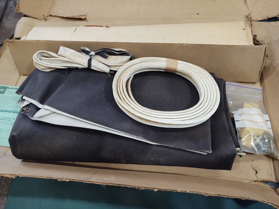 GM 50 51 52 Chevy Pontiac Olds Convertible Cortina Superior Deluxe Vinilo + Ventana Foto 2 de 4