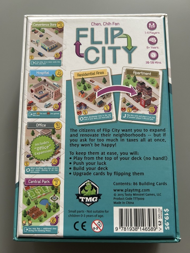 Flip City Deck Building Game TMG eBay