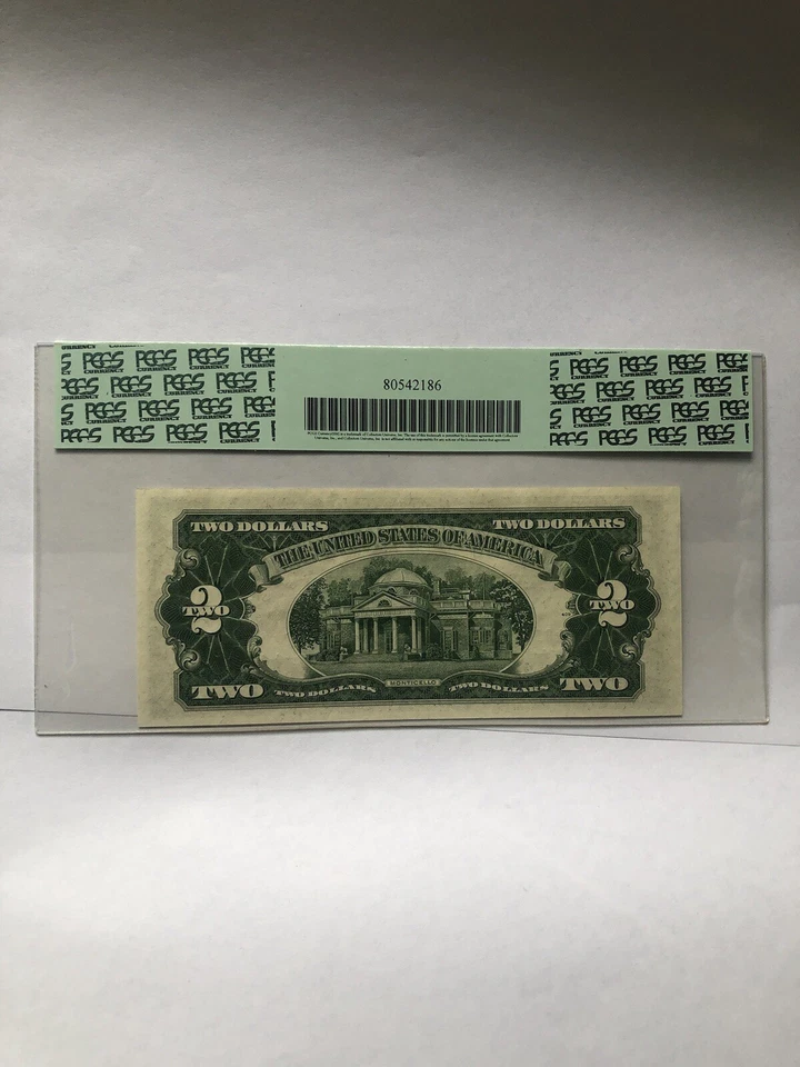 1953 2 Dollar Bill Certified 66 PPQ Gem New - Image 2 of 2