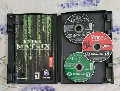 Enter the Matrix GameCube with manual Black Label 2 Disc + Dave Mirra 2 Bmx game