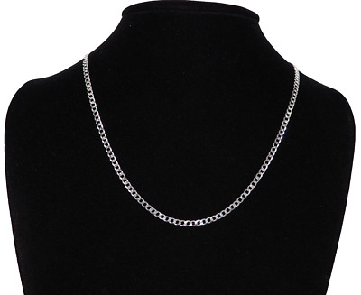 Massive 925 Sterling Silber Panzerkette Halskette 4 mm, 20'' Italien NEU