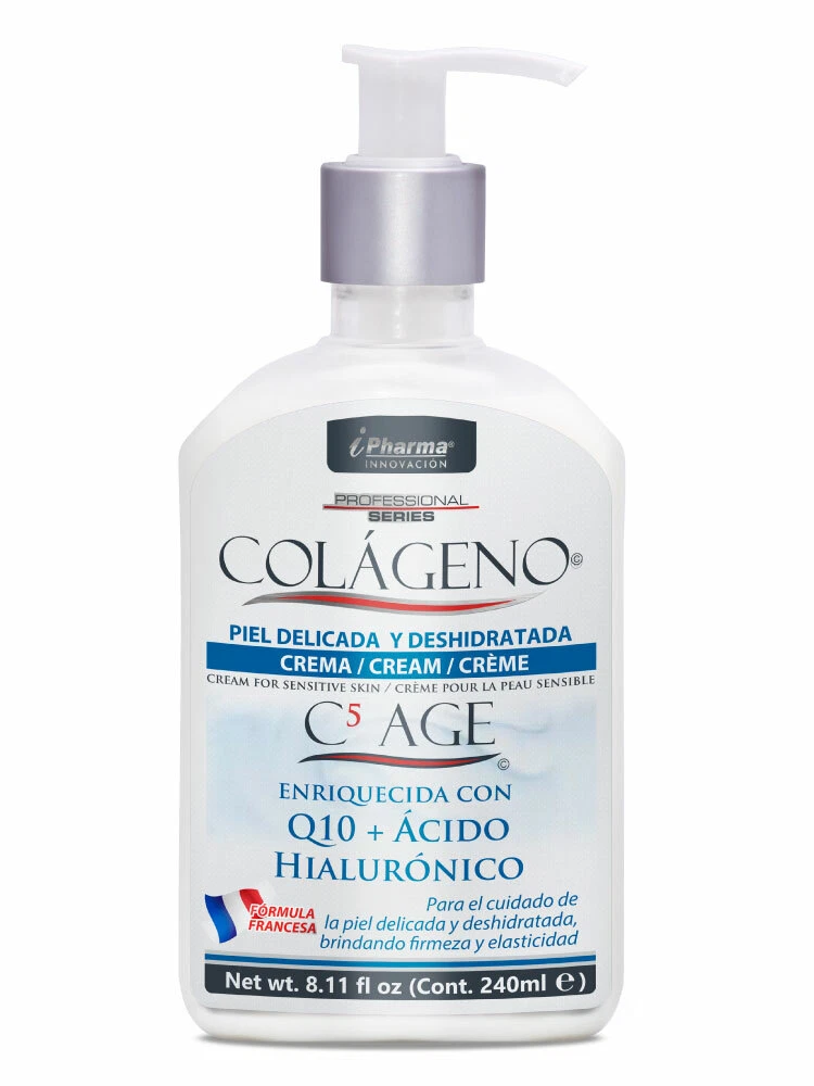 iPharma Colageno - Collagen C5 AGE Face, Neck, and Hand Lotion