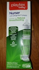 Playtex Baby Nurser Drop Ins 8-10 Oz Med Flow Bottle with 5 Disposable Liners