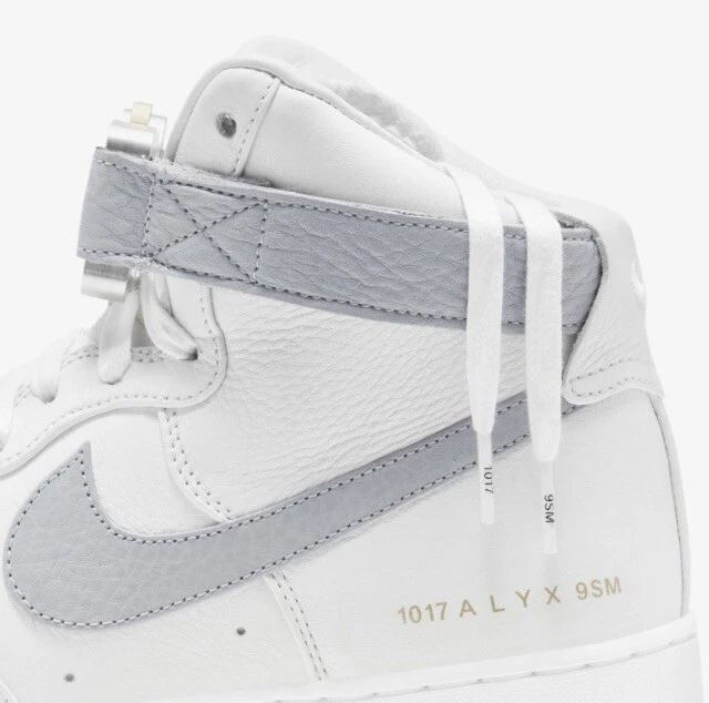 Size 6 Nike Air Force 1 High x 1017 ALYX 9SM White Wolf Gray | eBay