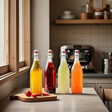 32oz Swing Top Glass Bottles for Brewing – kitchen organizers and storage