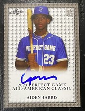 🔥🔥2023 Leaf Perfect Aiden Harris Signed Autograph All-American RC