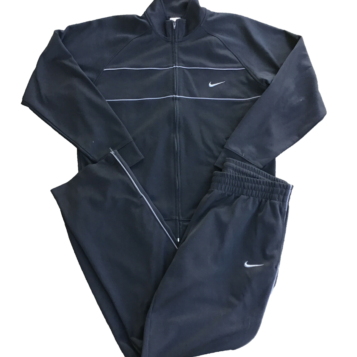 NikeSportswear Men Large Black Jacket and Pants 2-Piece Set