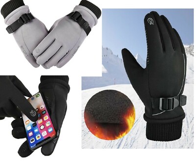 Handschuhe Winter Thermo Fahrradhandschuhe Touchscreen Wasserdicht Warm  Unisex | eBay