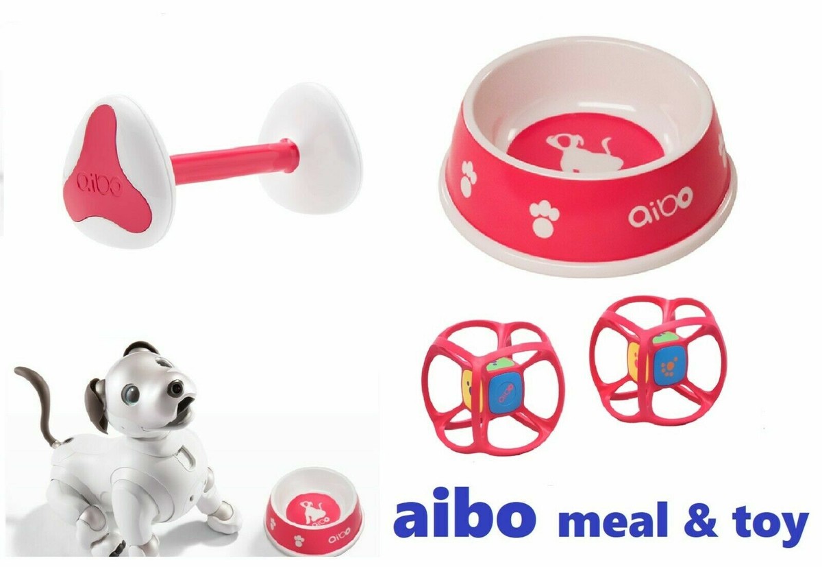 SONY aibo accessories Meal Bowl AIBONE Dice meal toy set AI Dog