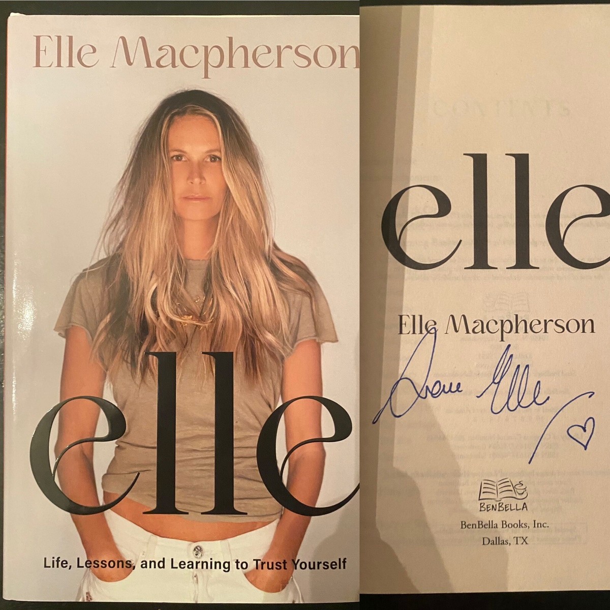 SIGNED! elle: Life, Lessons, and Learning to Trust Yourself by