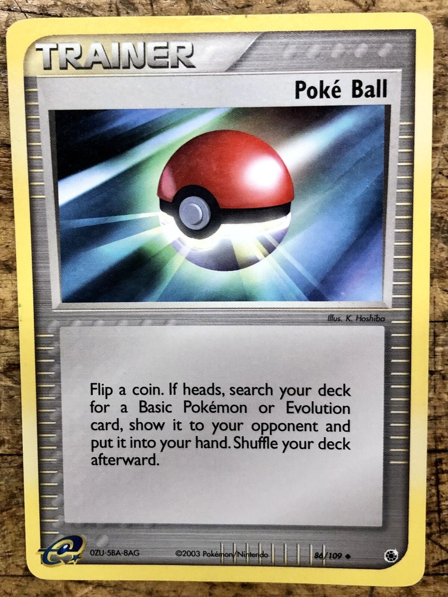 Pokemon TCG - Poke Ball - 86/109 EX Ruby & Sapphire | eBay
