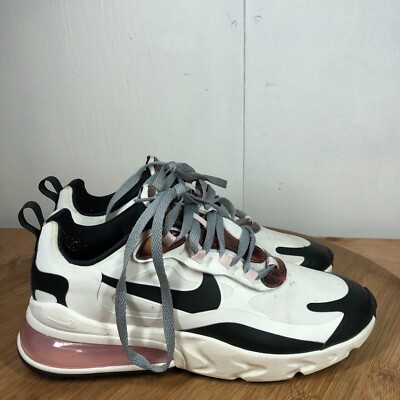 Nike Shoes Womens 9 Air Max 270 React Running Sneaker White Workout Light Casual