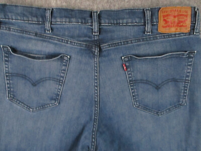 Levis 541 Jeans Mens 42x32 Blue Denim Straight Leg Medium Wash Western Retro