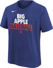 NIKE NEW YORK METS MLB YOUTH BLUE TEAM ENGINEERED SHIRT XL 18/20