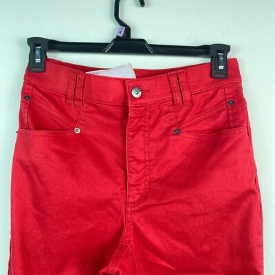 INC Womens 8/29 Red Mid Rise Skinny Leg Denim Stretch Pants INC Womens 8/29 Red Mid Rise Skinny Leg Denim Stretch Pants