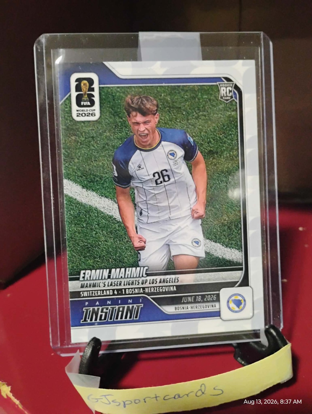 2026 Panini Instant FIFA World Cup #63 Ermin Mahmic Bosnia PR:128 In-Hand