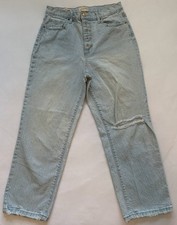Universal Thread Women's Vintage Straight Leg Blue Jeans, Size 8/29R, Distressed