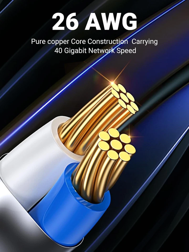 UGREEN Game Ethernet Cable, CAT 8 High-Speed Professional Gaming Network Cable - Image 4 of 4