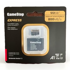 GameStop 512GB Express Micro SD Card With Adapter for Nintendo Switch 2