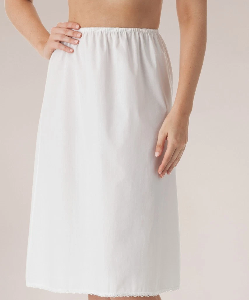 white christmas dresses 100% Cotton Half Slips for Women | Breathable Underskirt main image 0