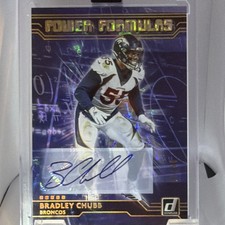 Panini Donruss 2020 Power Formulas Bradley Chubb Auto 30/60 PF-BC Broncos