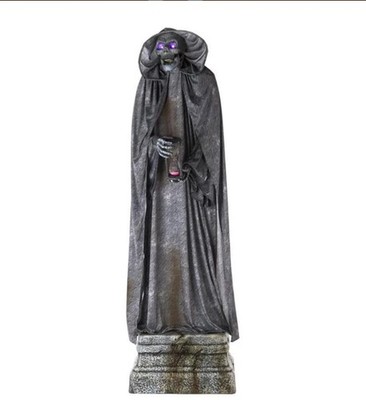 Home Accents 7  Grave and Bones Cemetery Animated Statue Retired Halloween NIB