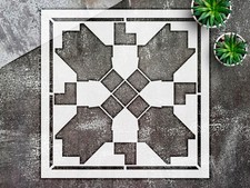 Stencil Tile - Reusable Mylar, Painting Projects, Floor Wall - StencilAir