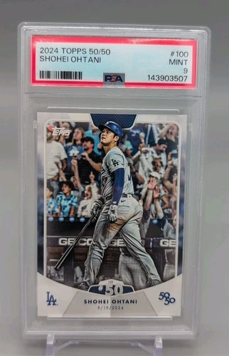 Shohei Ohtani 2024 Topps 50/50 HR #50 #100 PSA 9 Mint – Historic Season