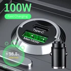 100W Black Fast Universal Phone Car Charger USB C 2 Number Of Ports Near Cigaret