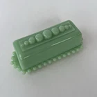 Vintage Rare Jadeite Butter Dish with Lid Unmarked Green Design Fire King Style
