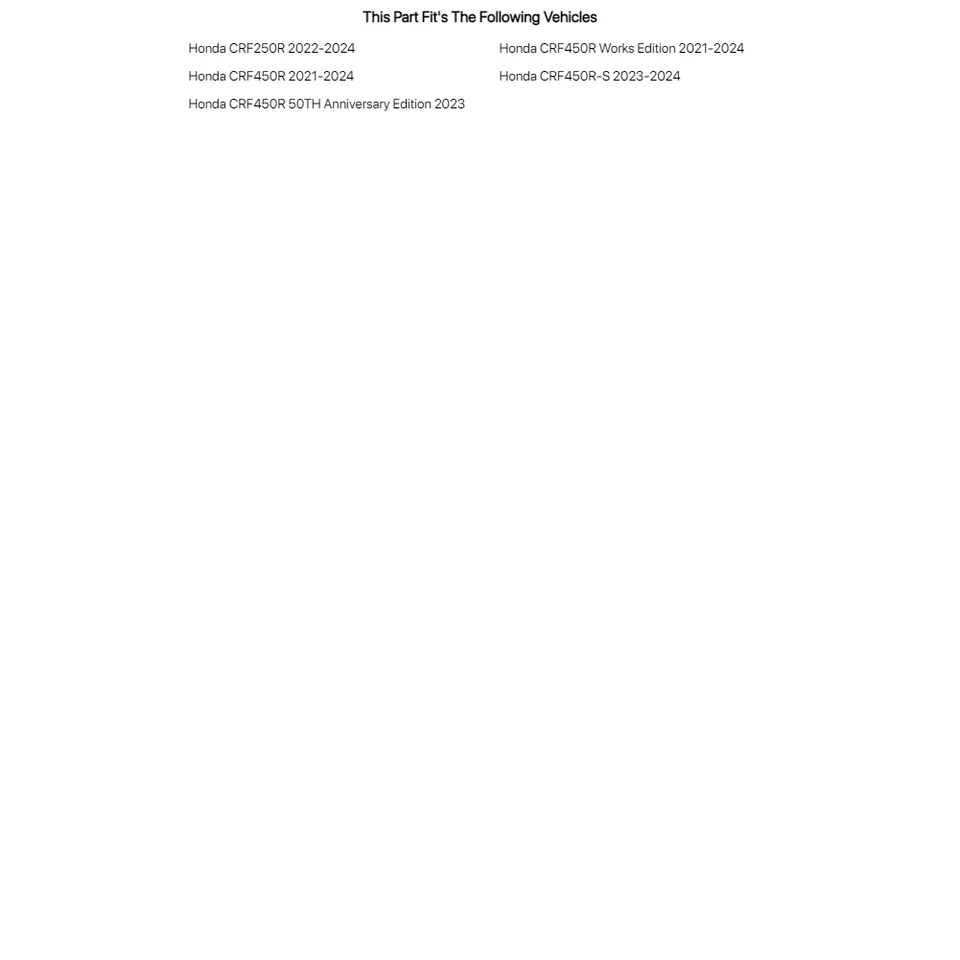 Kit réplica plástico Cycra negro para Honda CRF250R 2022 Foto 2 de 2