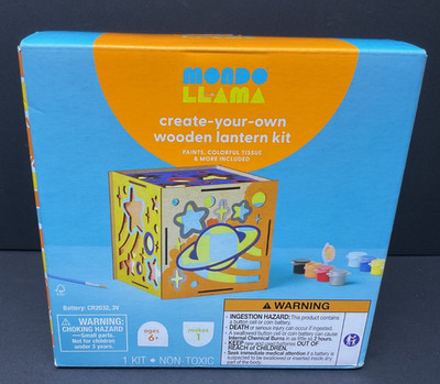 Mondo Llama Create Your Own Wooden Latern Kit NIB