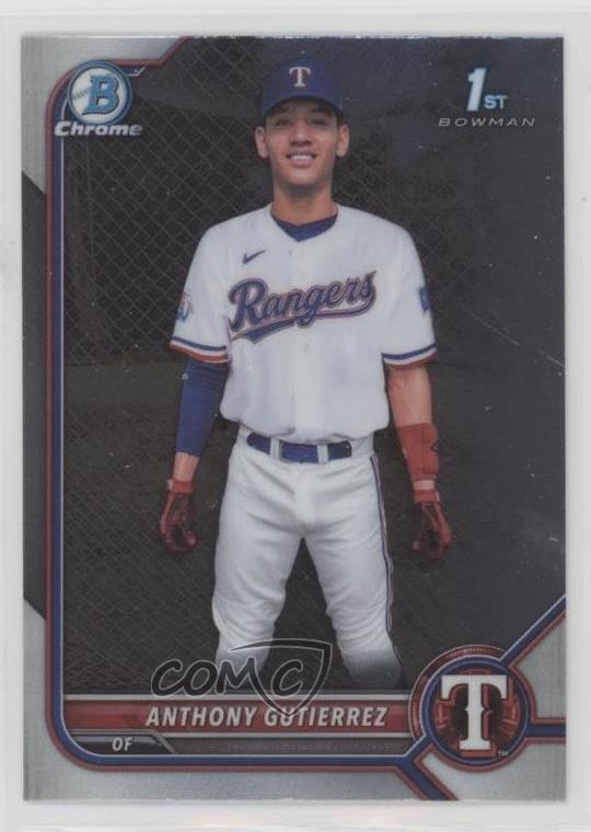 2022 Bowman Chrome Prospects Anthony Gutierrez #BCP-160 6u5